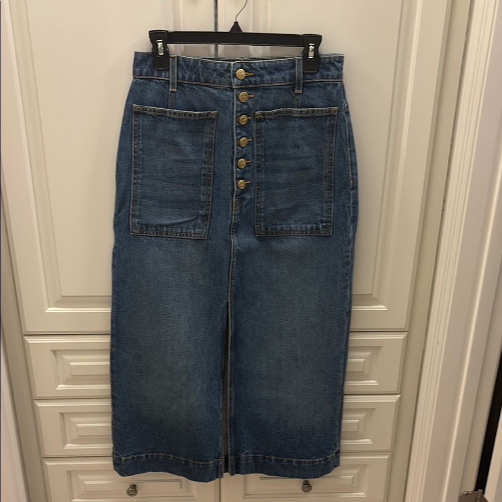 Ulla Johnson denim midi skirt